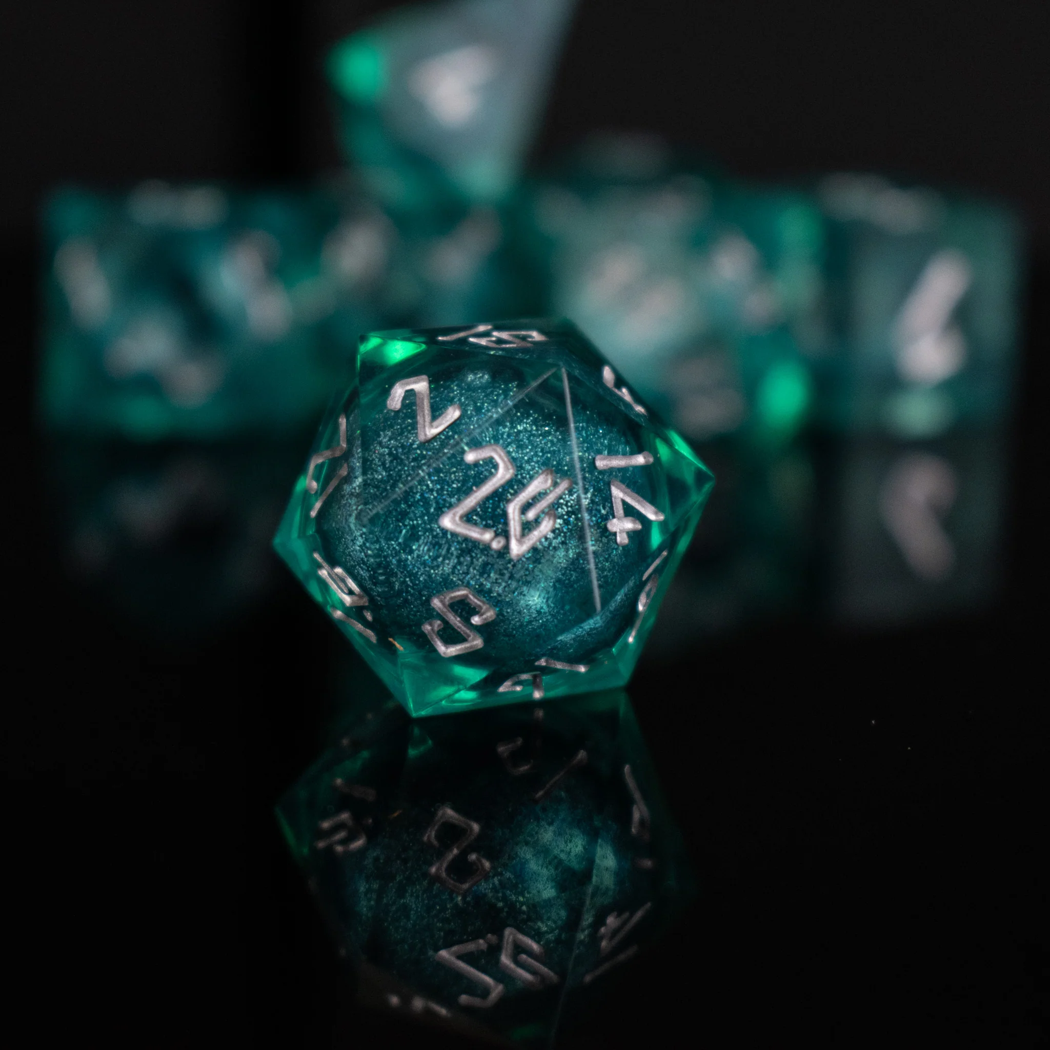 Forbidden Lake Liquid Core Dice Set - Image 3