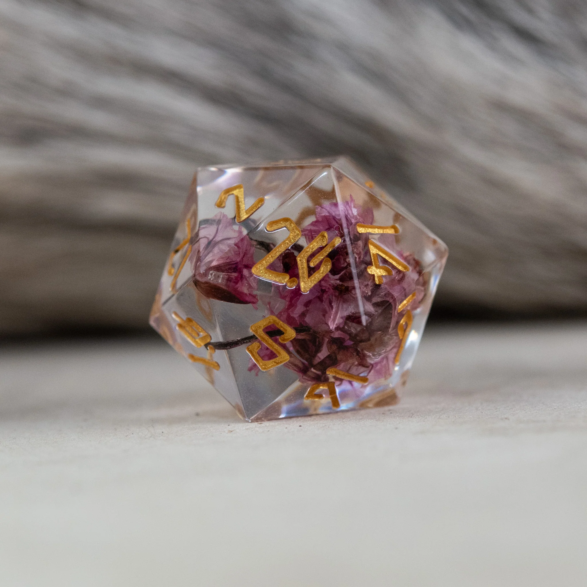 Wither and Bloom Sharp-Edged Resin Dice Set - Image 5